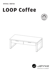 Jahnke LOOP Coffee 47CT12 Instructions De Montage