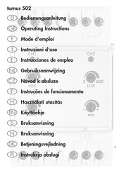 Grasslin Turnus 502 Mode D'emploi