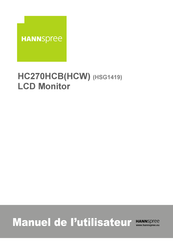 HANNspree HC270HCW Manuel De L'utilisateur