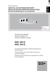 Helios KWL 220 D Notice De Montage Et D'utilisation