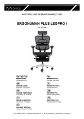 hjh OFFICE ERGOHUMAN PLUS LEGPRO I 652298 Instructions De Montage Et D'utilisation