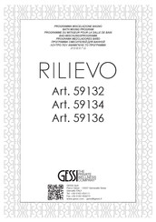 Gessi RILIEVO 59134 Manuel D'installation