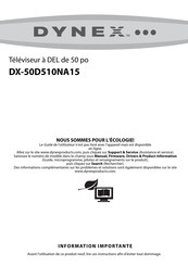 Dynex DX-50D510NA15 Mode D'emploi