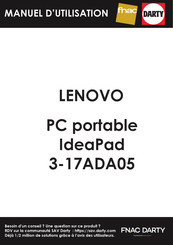 Lenovo 81W5 Guide D'utilisation