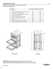 Whirlpool WOED5027L Guide De Dimensions