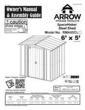 Arrow Storage Products SpaceMaker RMA65CL Manuel Du Propriétaire Et Guide D'assemblage