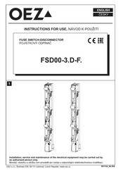 OEZ FSD00-33D-FC-M1 Mode D'emploi