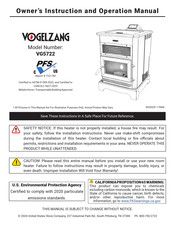 United States Stove Company VOGELZANG VG5722 Manuel D'instructions Et D'utilisation Du Propriétaire