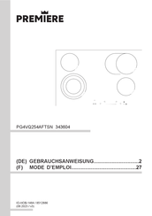 Premiere PG4VQ254AFTSN Mode D'emploi