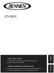 Jensen JTV19DC Guide De L'utilisateur