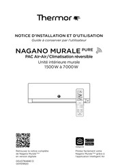 Thermor Nagano Murale Pure Notice D'installation Et D'utilisation