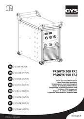 GYS PROGYS 300 TRI Mode D'emploi