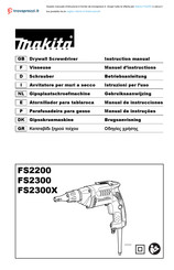 Makita FS2200 Manuel D'instructions