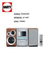 Panasonic SC-PM91 Manuel D'utilisation