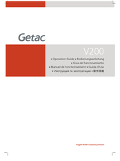 Getac V200 Manuel De Fonctionnement