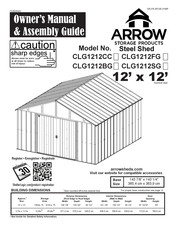 Arrow Storage Products CLG1212CC Manuel Du Propriétaire Et Guide D'assemblage