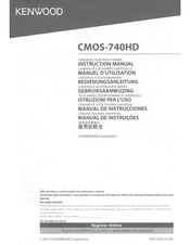 Kenwood CMOS-740HD Manuel D'utilisation