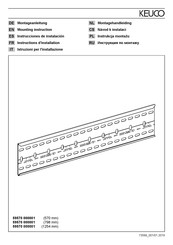 KEUCO 59570 000001 Instructions D'installation