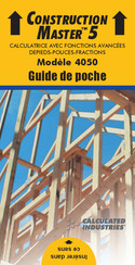 Calculated Industries Construction Master 5 Guide De Poche