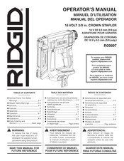 RIDGID R09897 Manuel D'utilisation