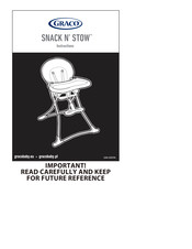 Graco SNACK N' STOW Instructions