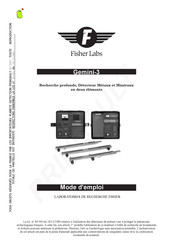 Fisher Labs Gemini-3 Mode D'emploi