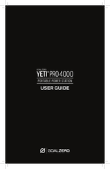 GOAL ZERO Yeti PRO 4000 Guide De L'utilisateur