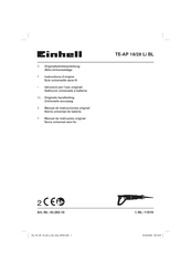 EINHELL TE-AP 18/28 Li BL Instructions D'origine