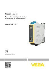 Vega VEGATOR 112 Mise En Service