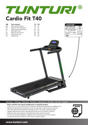 Tunturi Cardio Fit T40 Manuel De L'utilisateur