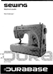 Durabase Sewing 7174.012 Mode D'emploi