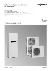 Viessmann Vitocaldens 222-F HAWB-AC 222.A29 Notice De Montage Et De Maintenance