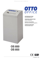 Otto Office OS 855 Notice D'utilisation