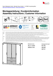 Rauch MZ101 Instructions De Montage