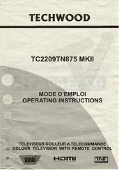 TECHWOOD TC2209TN875 MKII Mode D'emploi