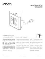 Robern VAELECTRIC 18 OPTION Instructions D'installation