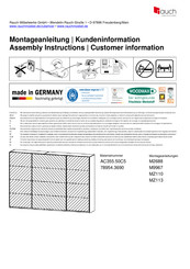 Rauch AC355.50C5 Instructions De Montage