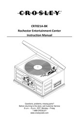 Crosley CR7021A-BK Manuel D'instructions