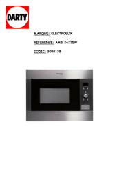 Electrolux Arthur Martin AMS26215 Guide De L'utilisateur