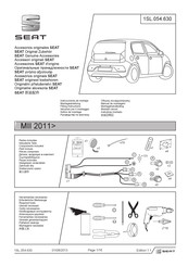 Seat 1SL.054.630 Notice De Montage