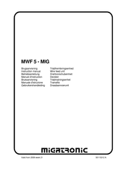 Migatronic MWF 5-MIG Manuel D'instructions