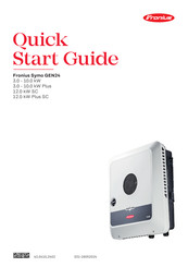 Fronius Symo GEN24 3.0-10.0 KW Guide De Démarrage Rapide