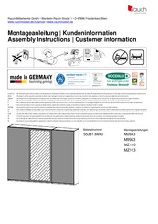 Rauch M9953 Instructions De Montage