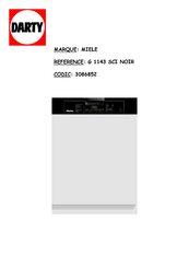 Miele G 1143 SCI Mode D'emploi