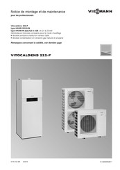 Viessmann Vitocaldens 222-F HAWB-M 222.A26 Notice De Montage Et De Maintenance