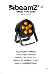 Beamz Pro BAC302 Manuel D'instructions