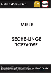 Miele TCF 760 WP Mode D'emploi