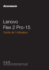 Lenovo Flex 2 Pro-15 Guide De L'utilisateur