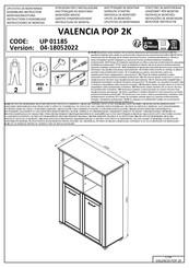 Forma Ideale VALENCIA POP 2K UP 01185 Instructions D'assemblage