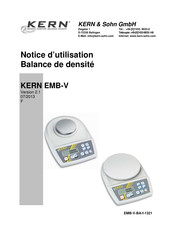 KERN EMB-V Série Notice D'utilisation